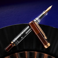 TWSBI ECO Fountain Pen - Rootbeer w/ Bronze Trim