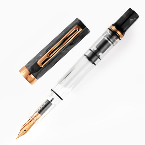 TWSBI ECO Fountain Pen - Black Marble w/ Bronze Trim