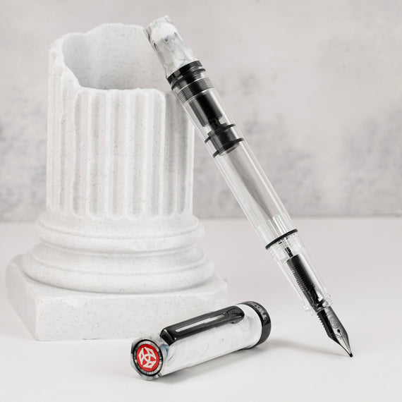 TWSBI ECO Fountain Pen - Carrara w/ Onyx Trim