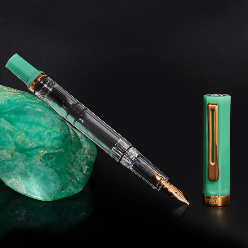TWSBI ECO Fountain Pen - Jade Jelly w/ Bronze Trim