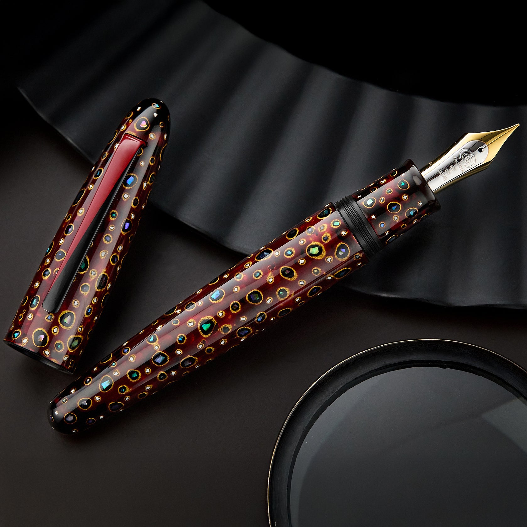 TACCIA Empress Shin Tsugaru Nuri Fountain Pen - Ame-Iro (LE