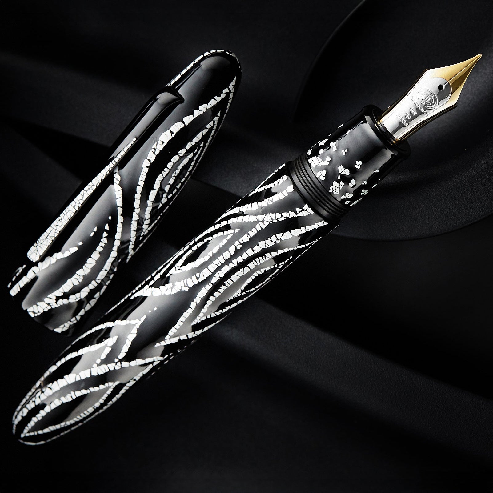 TACCIA Empress Fossils in the Sky Fountain Pen - Shadow (LE) - The