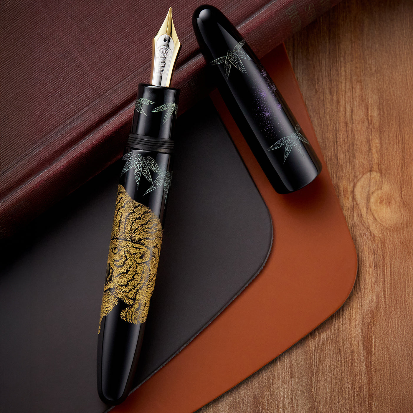 猫幸　EDWARDS PENICILLIN 千聖　EMG 81 85 TACCIA Empress Chinkin Fountain Pen - Tiger (Limited Edition