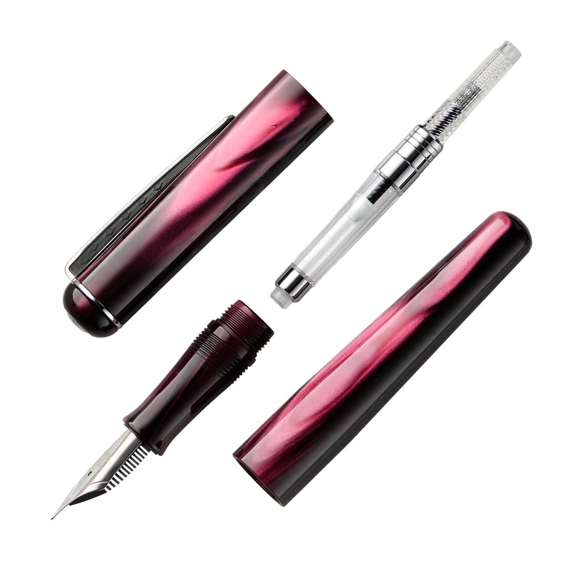 Tom Hessin Charles Fountain Pen - Castle Claret