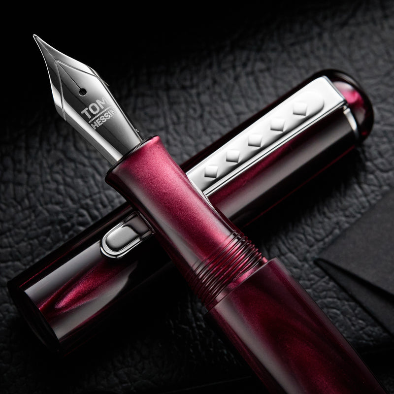 Tom Hessin Charles Fountain Pen - Castle Claret