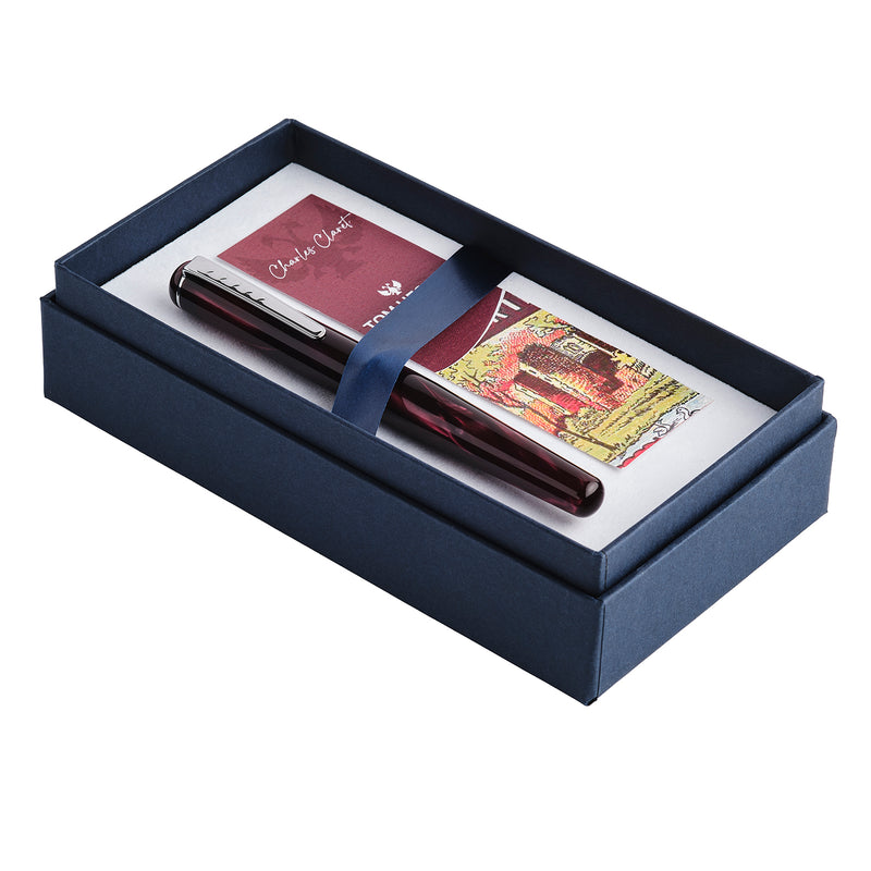 Tom Hessin Charles Fountain Pen - Castle Claret