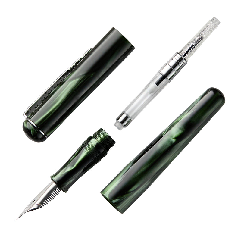 Tom Hessin Charles Fountain Pen - Highland Green