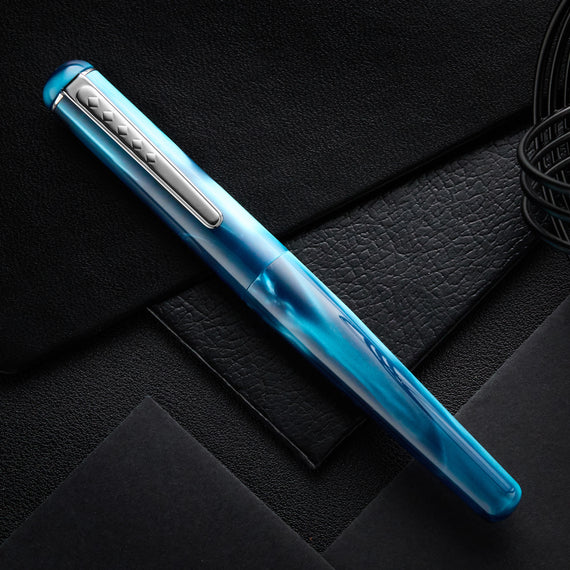 Tom Hessin Charles Fountain Pen - Thames Blue