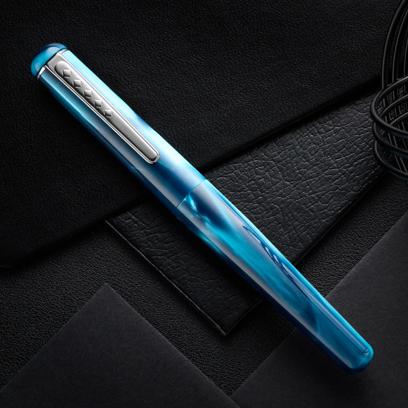 Tom Hessin Charles Fountain Pen - Thames Blue
