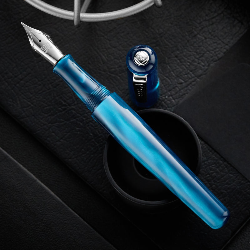 Tom Hessin Charles Fountain Pen - Thames Blue