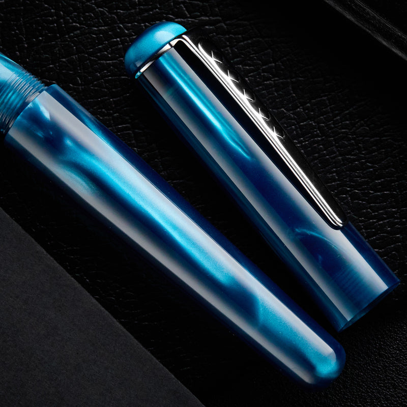 Tom Hessin Charles Fountain Pen - Thames Blue