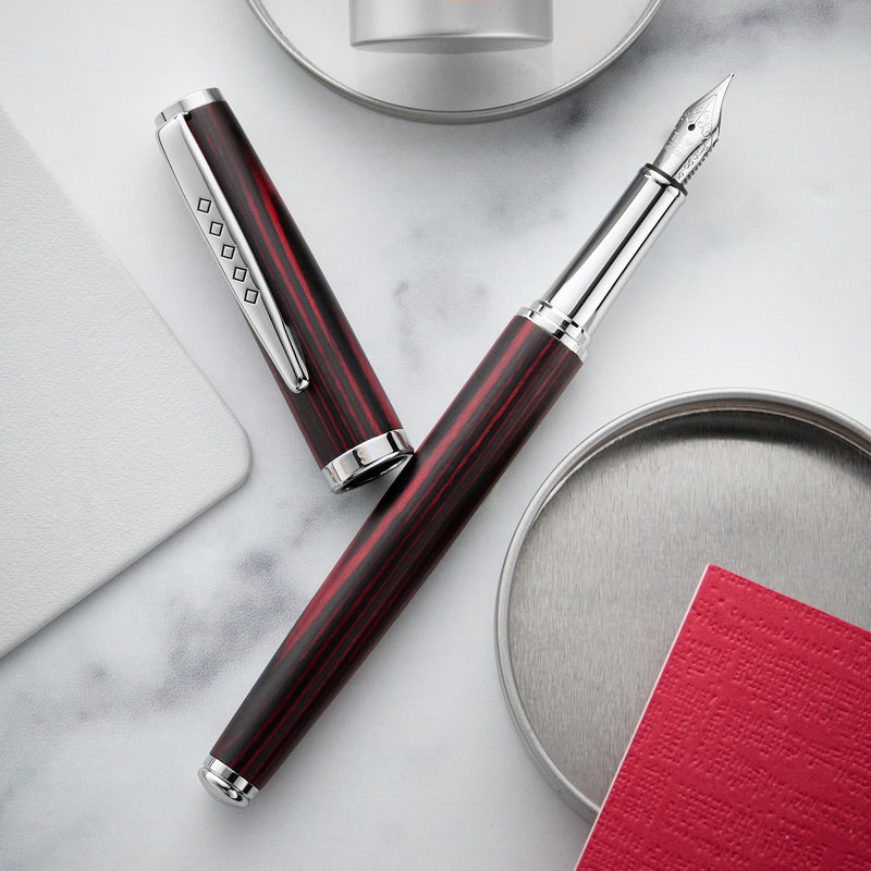 Tom Hessin Edinburgh Fountain Pen - Forth Bridge Red