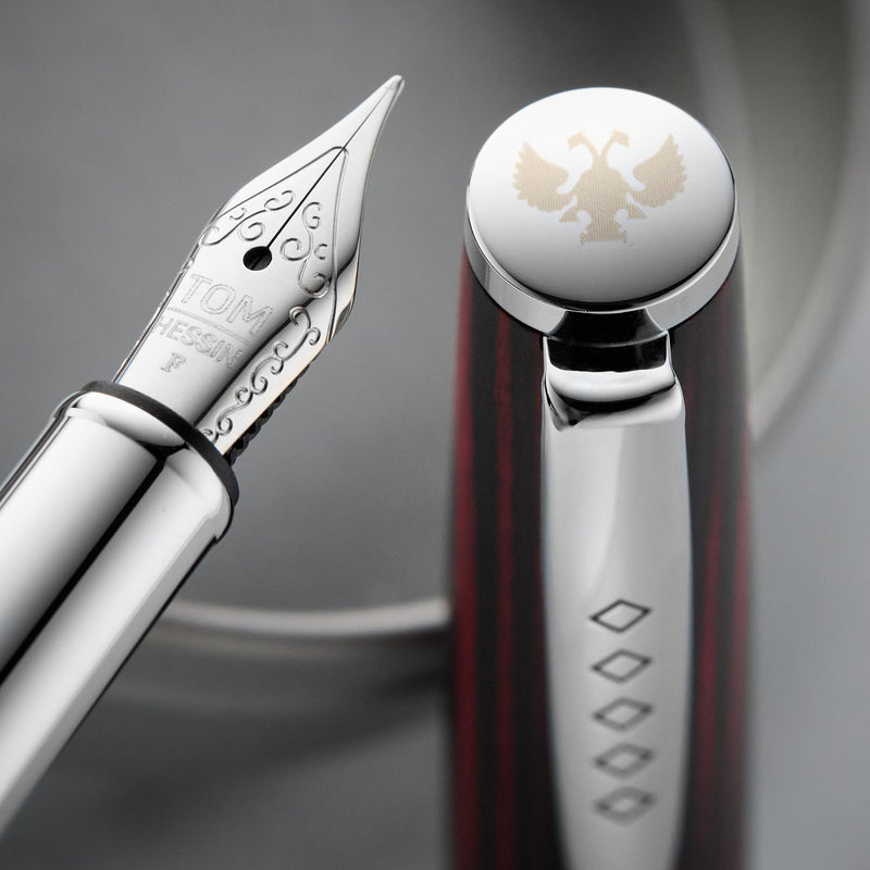 Tom Hessin Edinburgh Fountain Pen - Forth Bridge Red