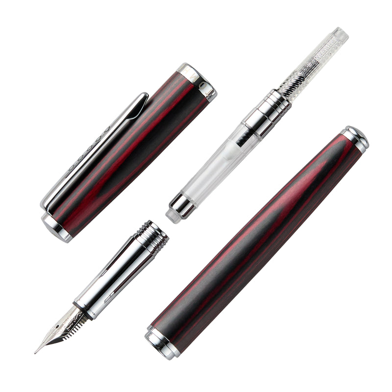 Tom Hessin Edinburgh Fountain Pen - Forth Bridge Red