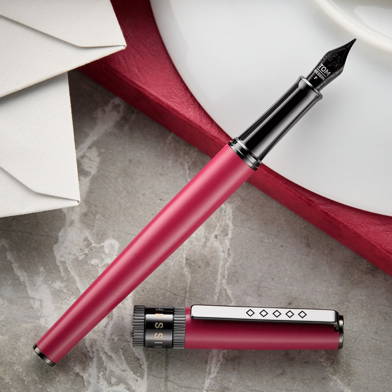Tom Hessin Rebel Fountain Pen - Jewellers Rouge