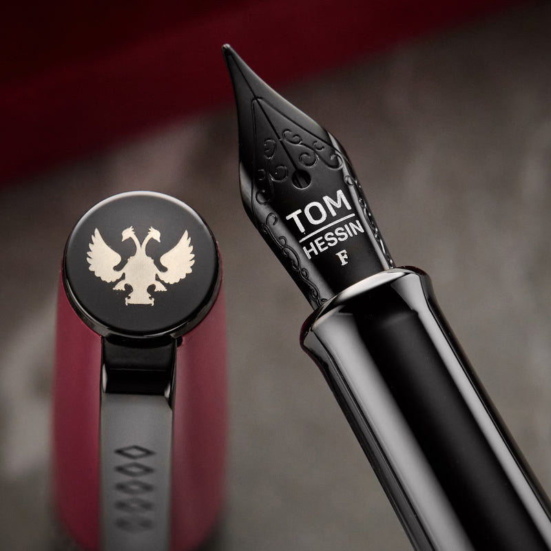 Tom Hessin Rebel Fountain Pen - Jewellers Rouge