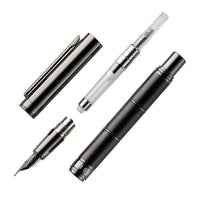 (Bottom Shelf) Tom Hessin Revolution Fountain Pen - Charcoal