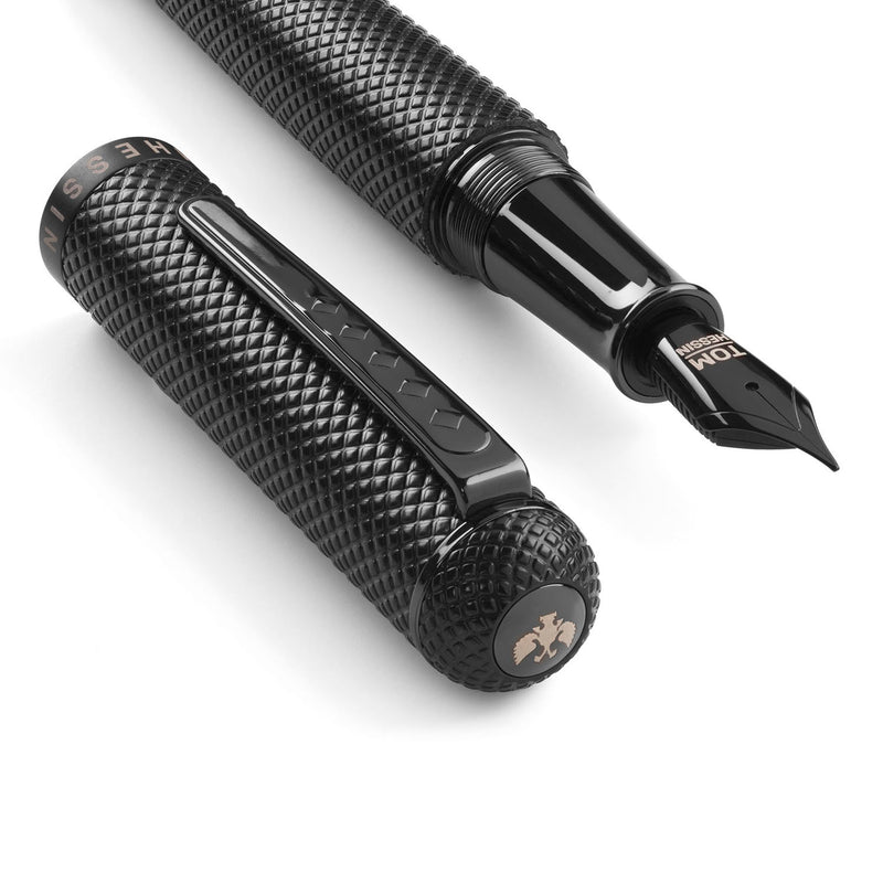 Tom Hessin Charles 1870 Gherkin Fountain Pen - All Black