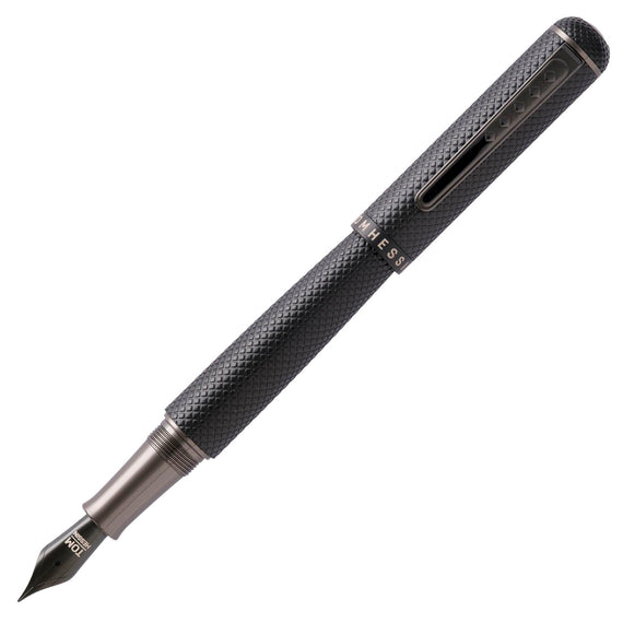 Tom Hessin Charles 1870 Gherkin Fountain Pen - All Black