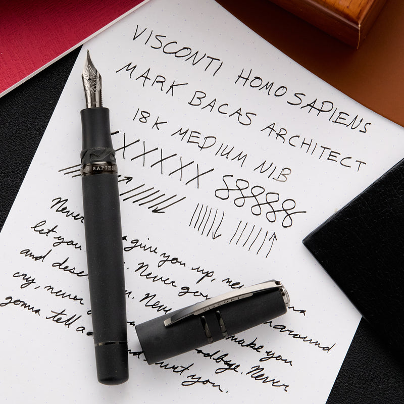 Visconti Homo Sapiens Fountain Pen - Dark Age (Custom Nib Grind)