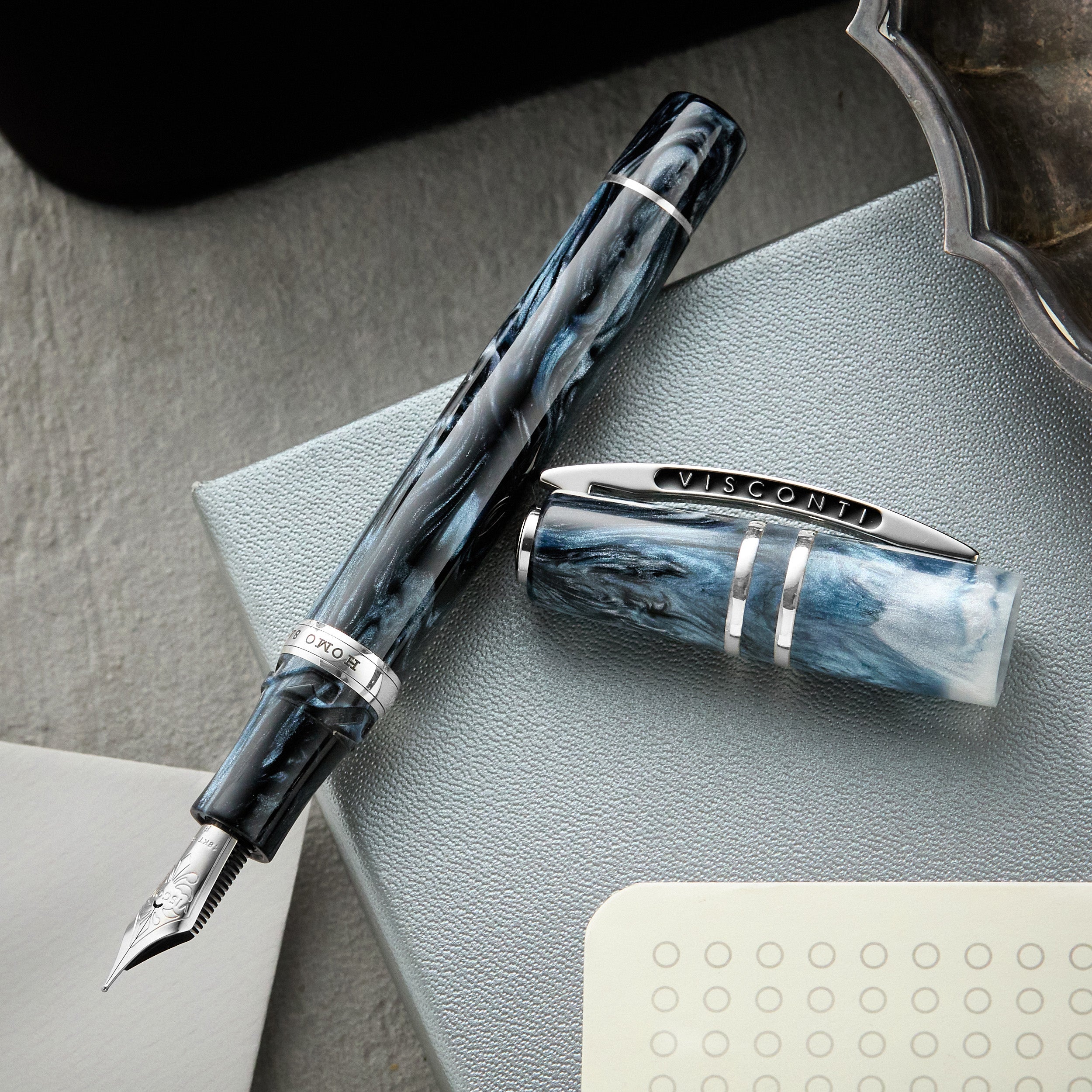 Visconti Homo Sapiens Fountain Pen - Dark Sapphire (Limited