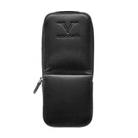 Visconti Leather 3 Pen Case - Black