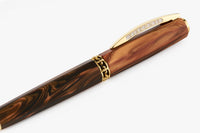 Visconti Medici Fountain Pen - Briarwood / Yellow Gold