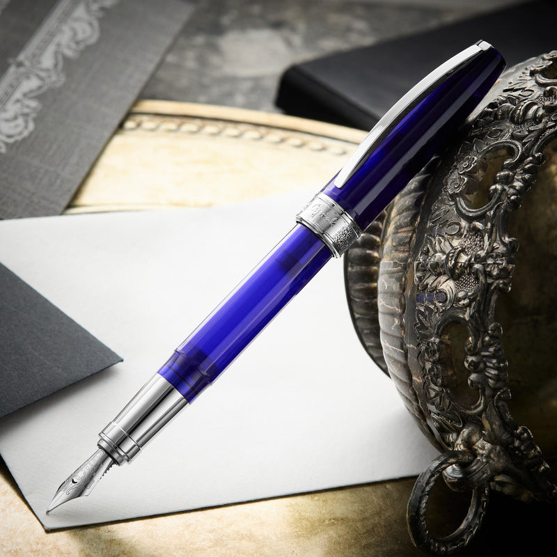 Visconti Michelangelo Fountain Pen - Blue