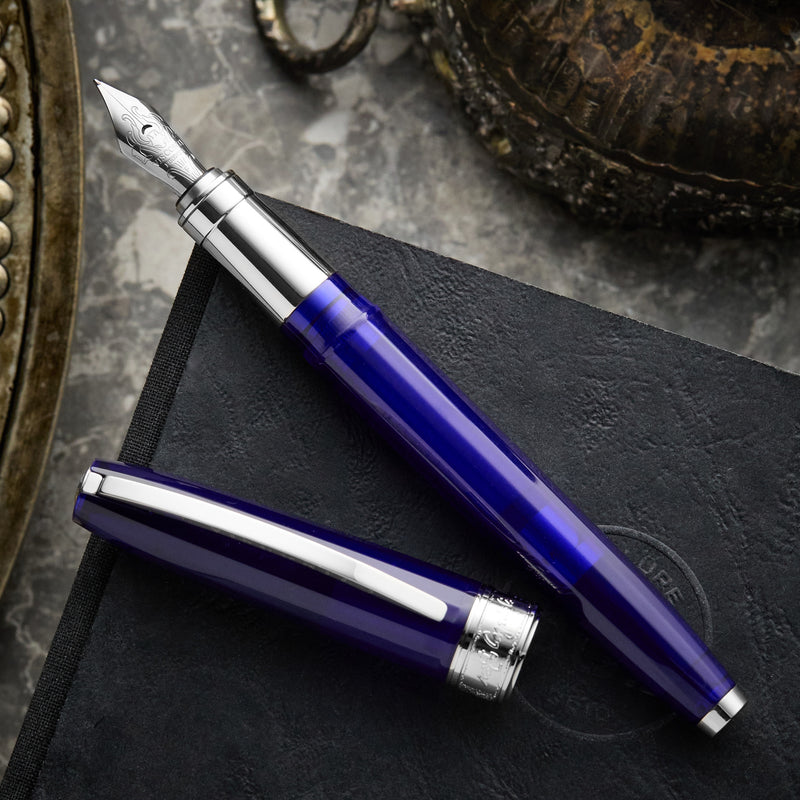 Visconti Michelangelo Fountain Pen - Blue