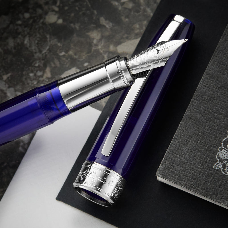 Visconti Michelangelo Fountain Pen - Blue