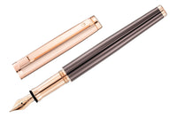 Waldmann Tuscany Fountain Pen - Chocolate with Rose Gold