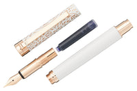 Waldmann Xetra Vienna Fountain Pen - White/Rose Gold