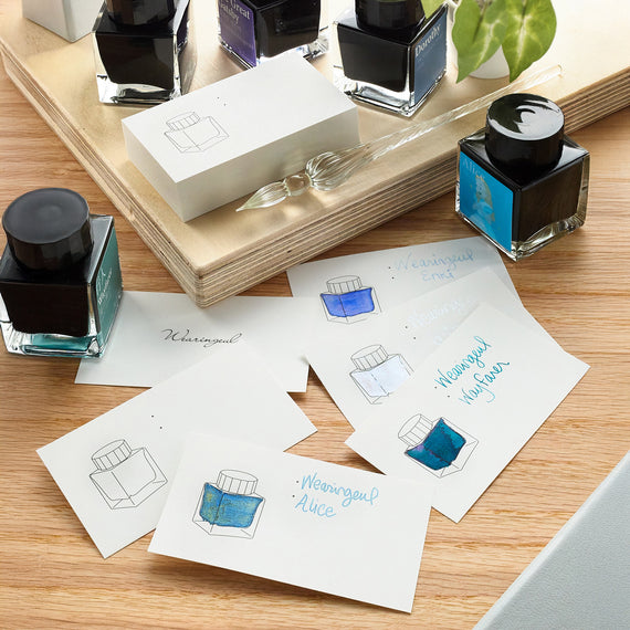 Wearingeul Ink Color Swatch Cards - Bottle