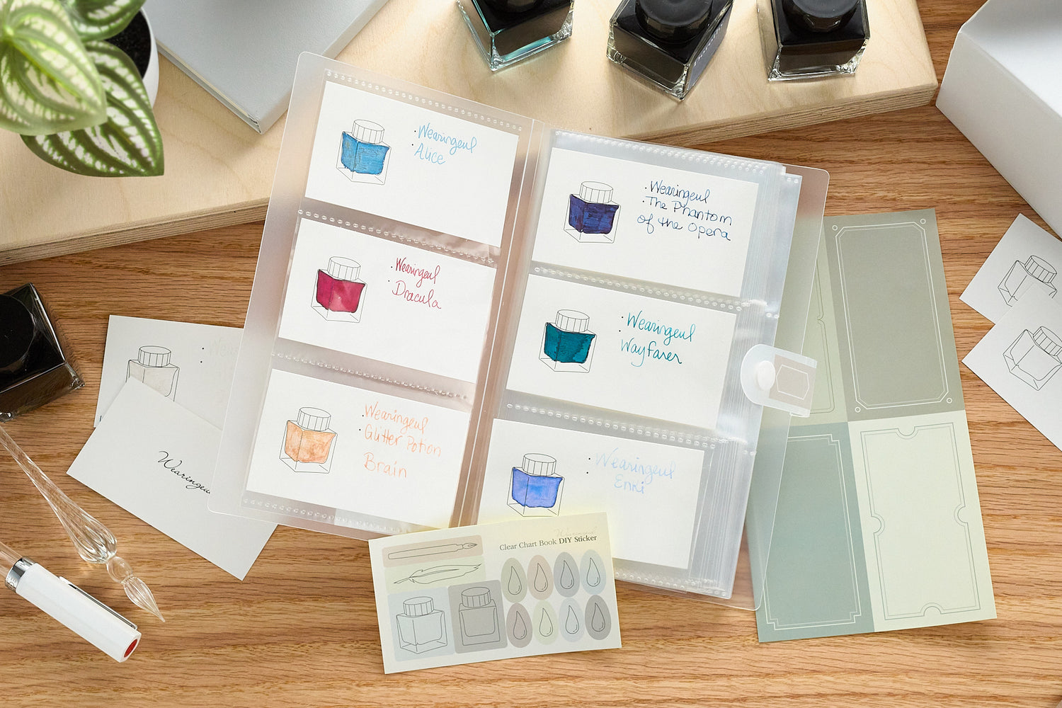 Color Code Binders Wearingeul Transparent Color Chart Card Binder - The Goulet Pen Company