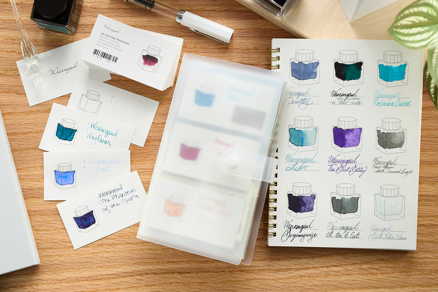 1100 card binder Wearingeul Transparent Color Chart Card Binder