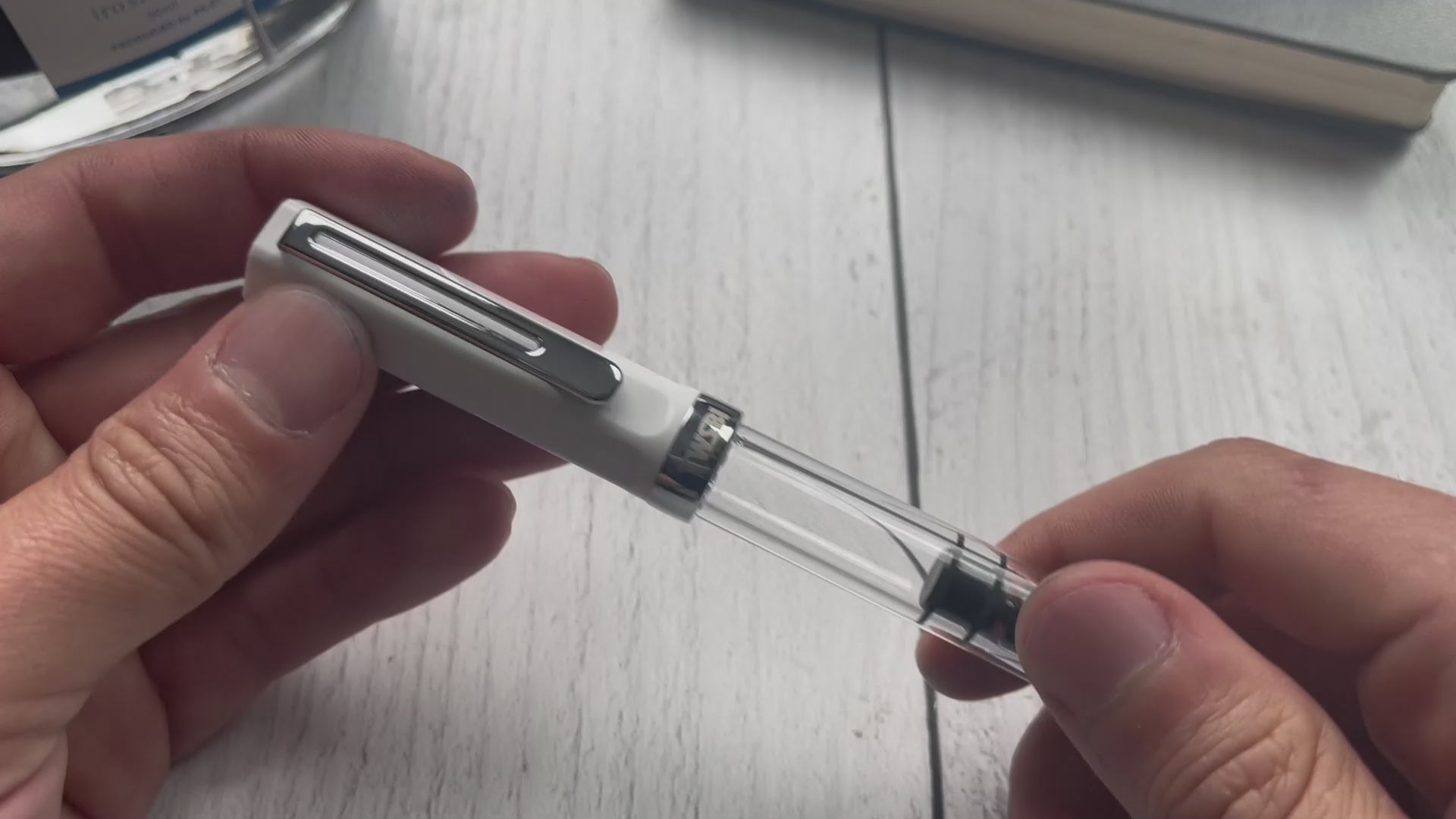 Video of a TWSBI ECO fountain pen in White