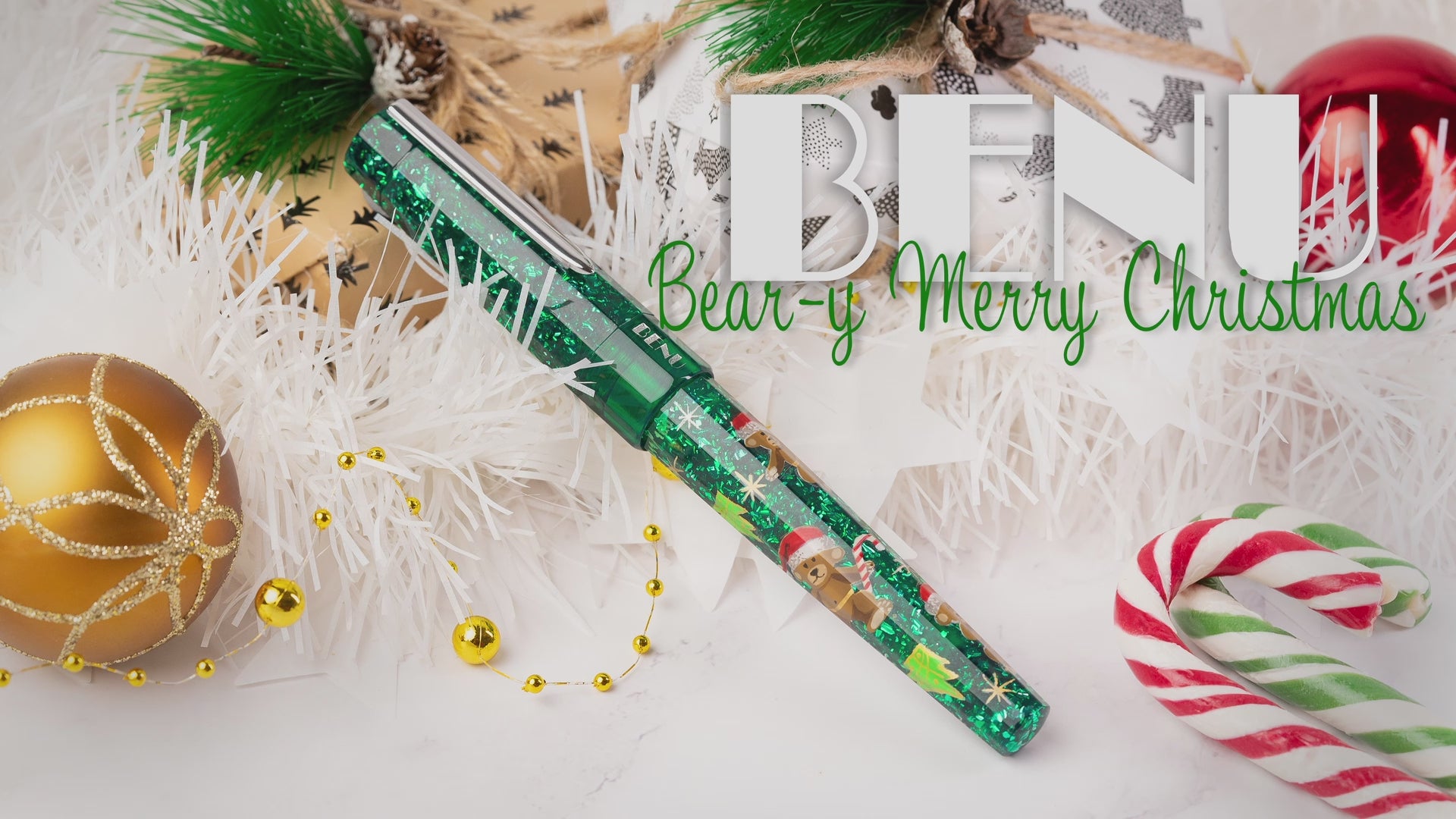 BENU Euphoria Fountain Pen - Bear-y Merry Christmas (Limited Edition)