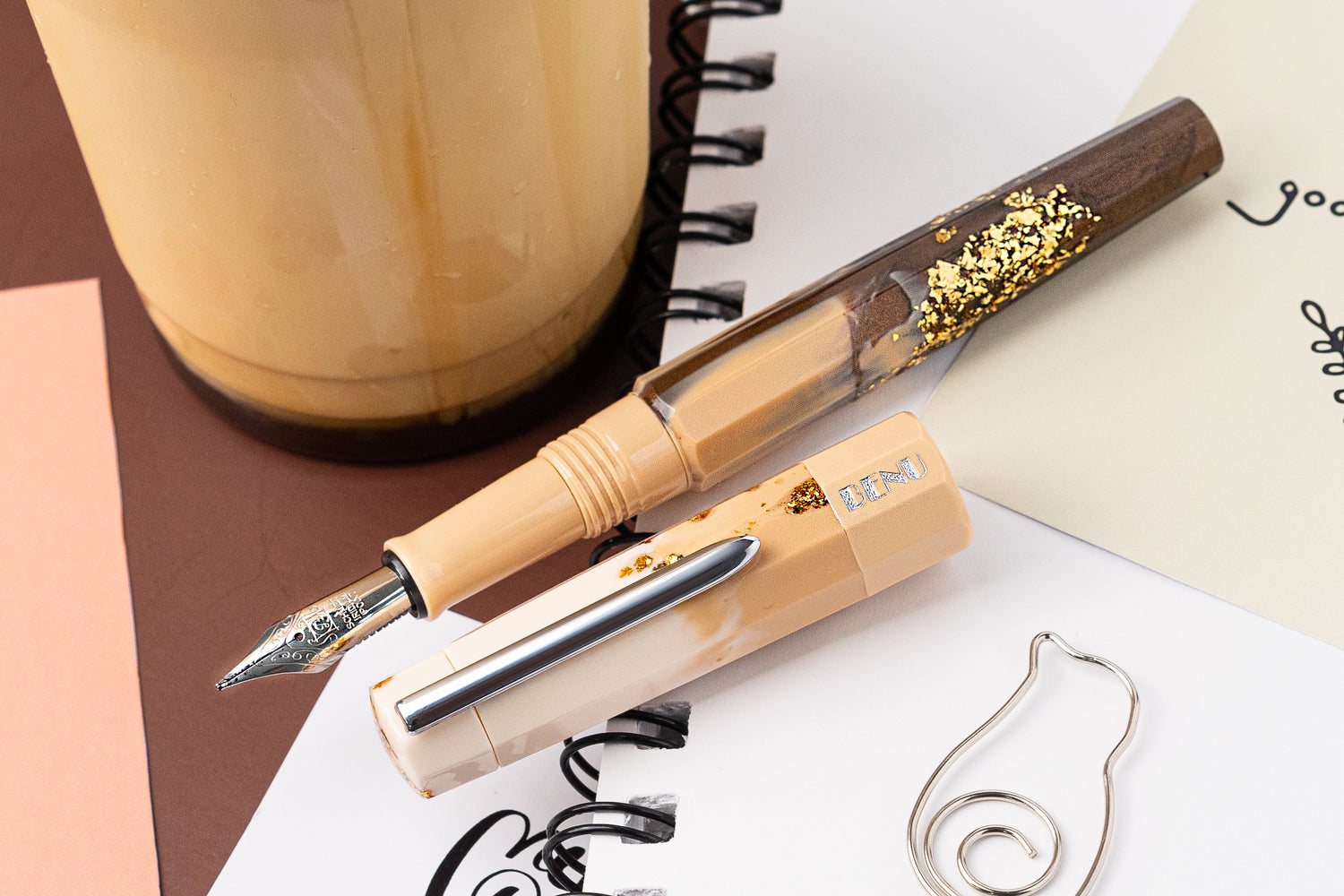 BENU Euphoria Fountain Pen - Iced Caramel Latte (Special Edition) - The  Goulet Pen Company