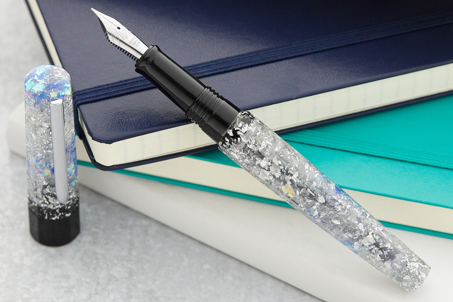 BENU Euphoria Fountain Pen - Vodka on the Rocks - The Goulet Pen Company