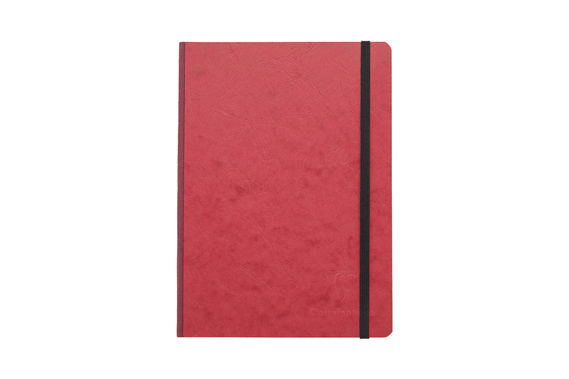 Clairefontaine Basic Clothbound A5 Notebook - Red, Lined