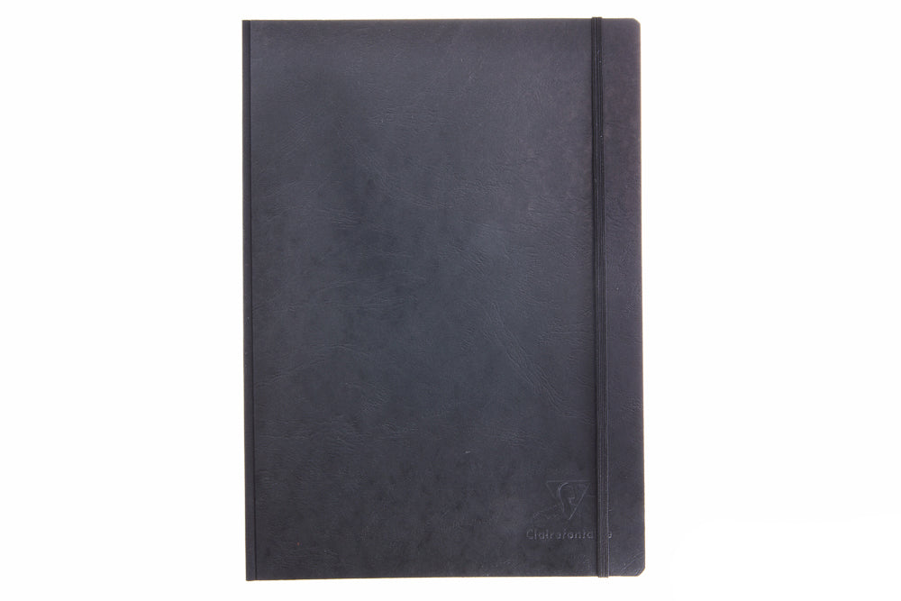 Clairefontaine 195246 °C 1951 Back to Basics Notebook, 96 Sheets Lined DIN  A5 14.8 x 21 cm with Bound Cover and Soft Black Cover X 1 Single