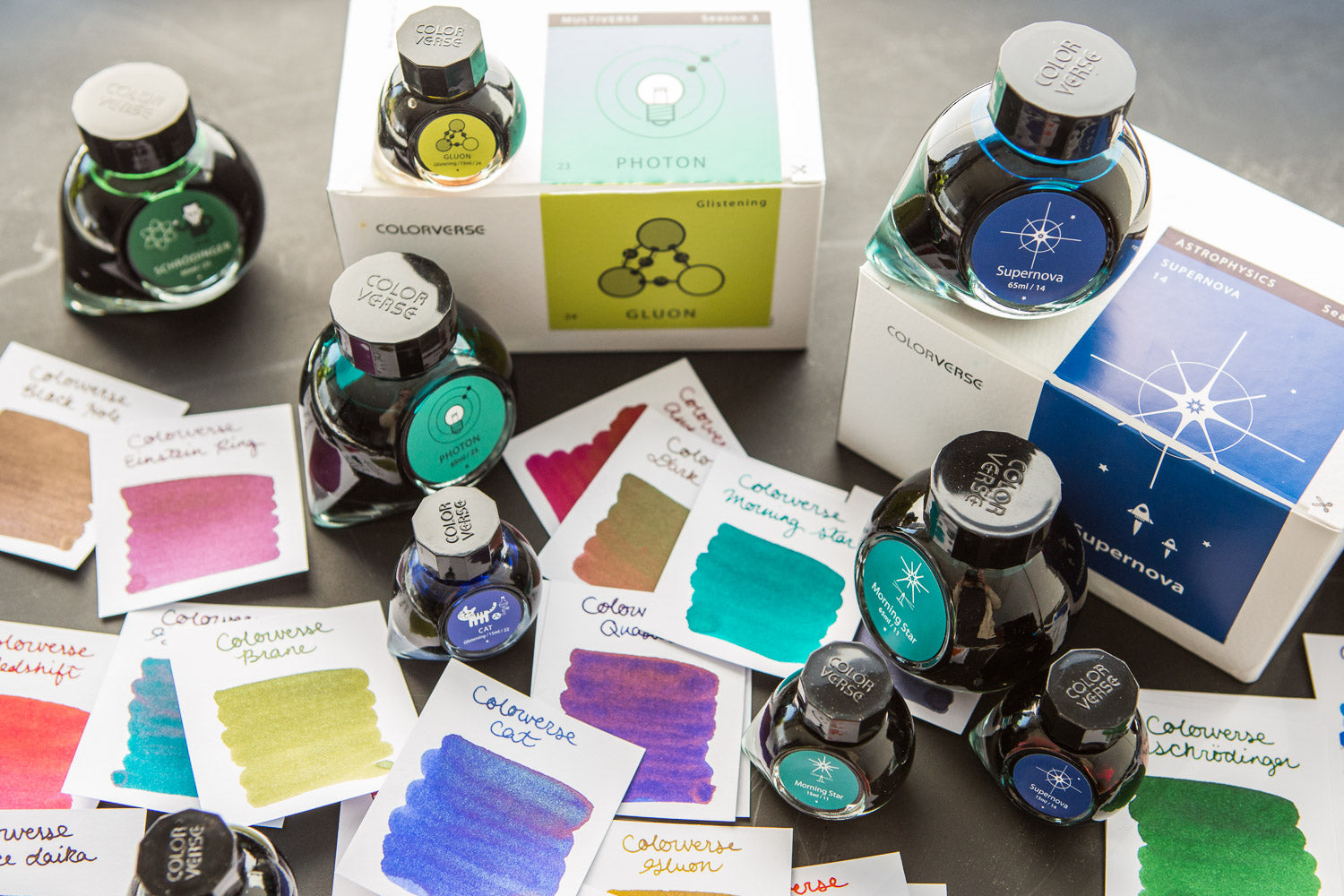 筆記具 COLORVERSE 65ml Colorverse Gravity Wave - 65ml + 15ml Bottled Fountain Pen Ink