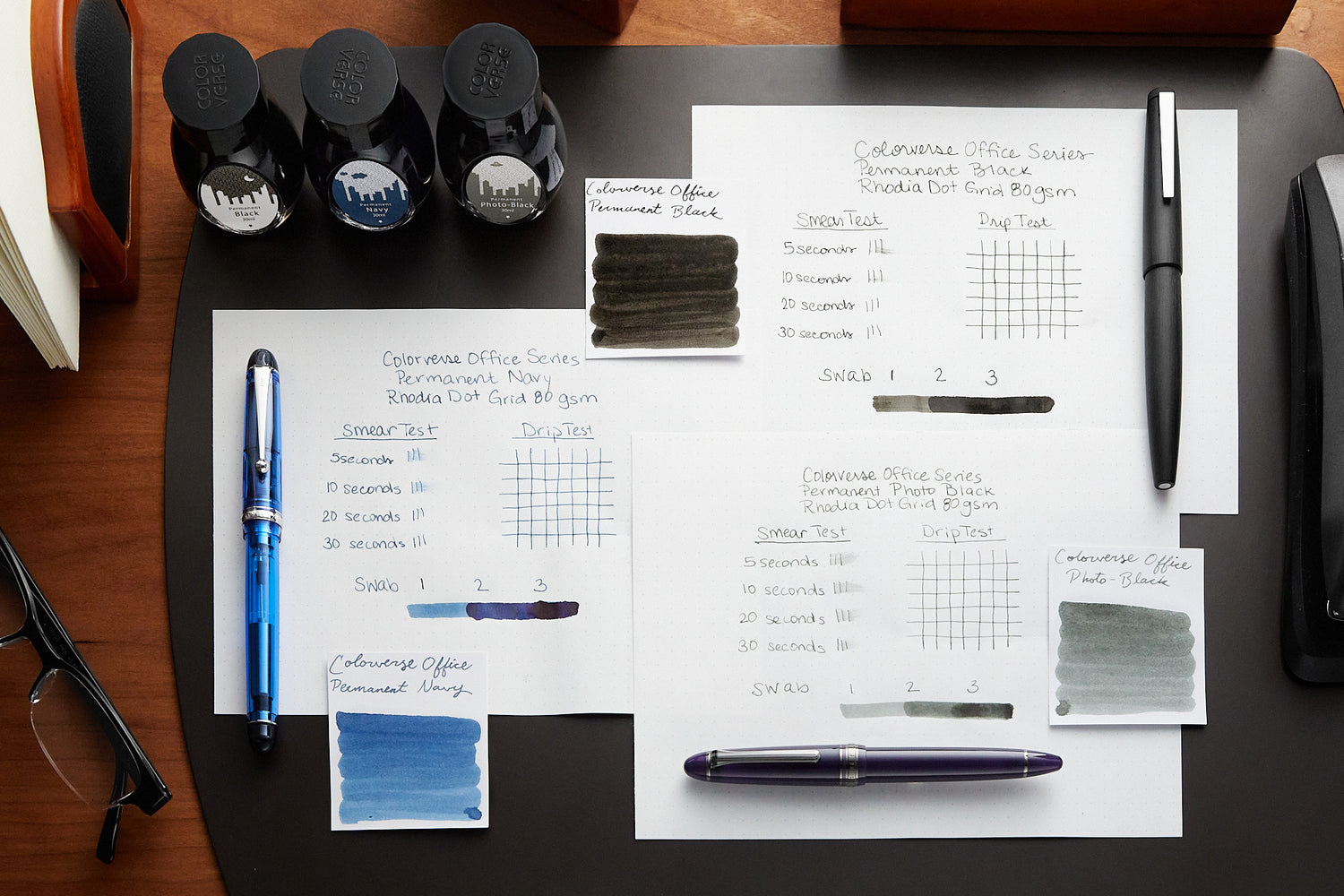 Colorverse Permanent Black - 30ml Bottled Fountain Pen Ink - The Goulet ...