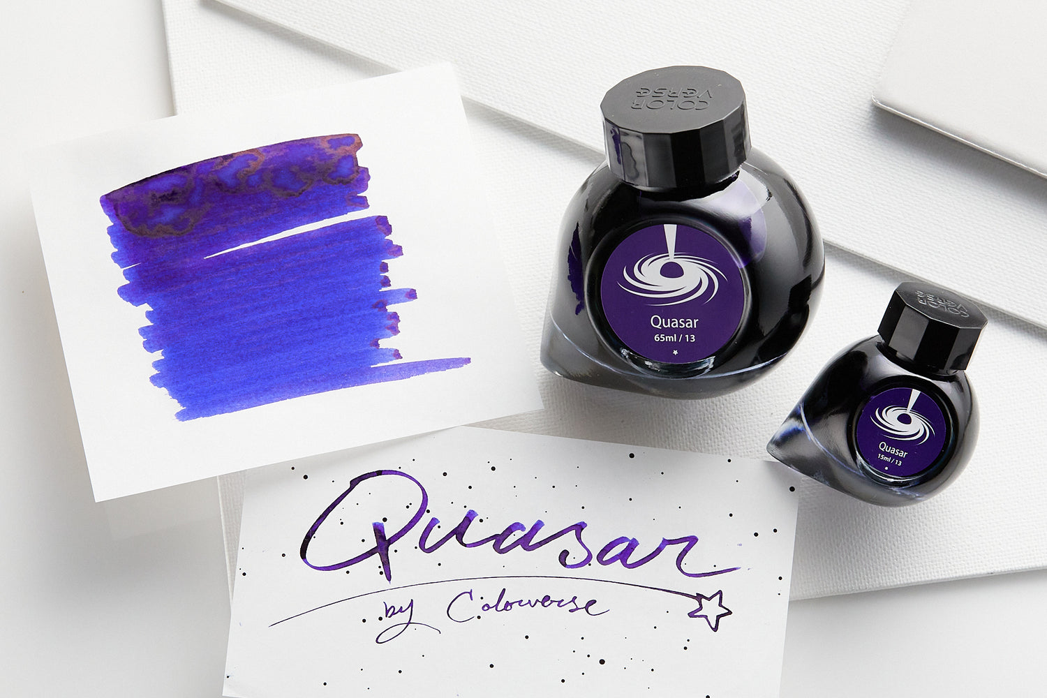 Colorverse Quasar - 65ml + 15ml Bottled Fountain Pen Ink - The