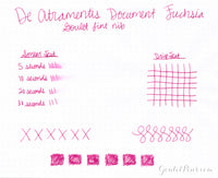 De Atramentis Document Ink Fuchsia - Ink Sample