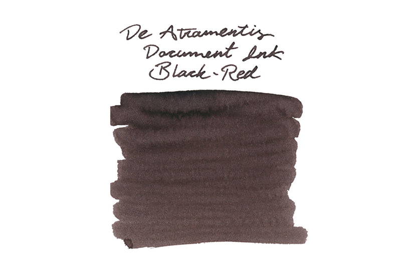 De Atramentis Document Ink Black Red - Ink Sample