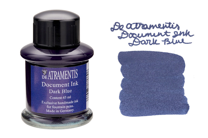 De Atramentis Document Ink Dark Blue - 45ml Bottled Ink