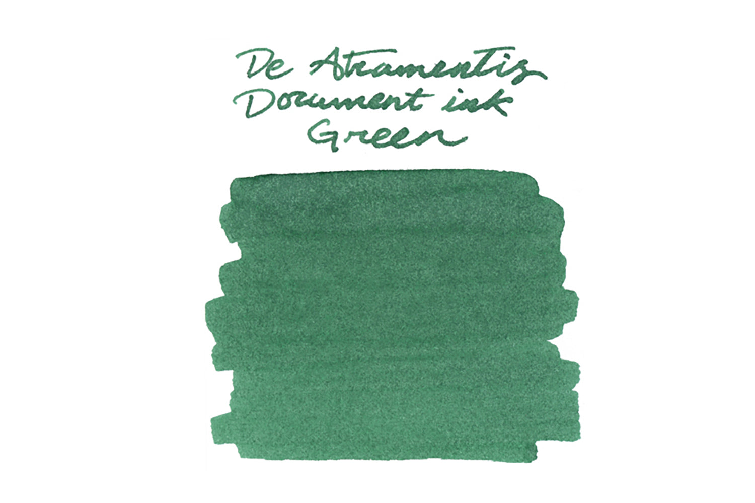 De Atramentis Document Ink Green - Ink Sample - The Goulet Pen Company