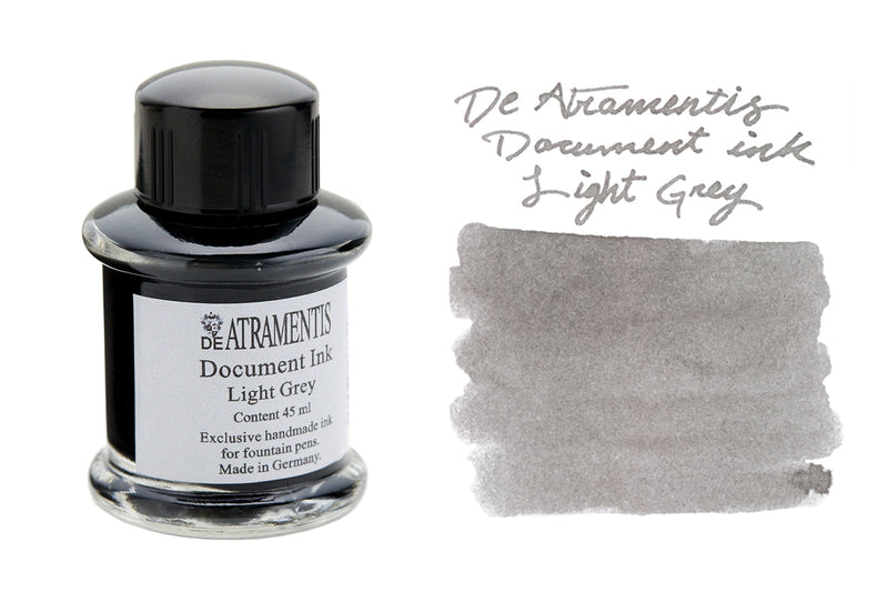 De Atramentis Document Ink Light Grey - 45ml Bottled Fountain Pen Ink ...
