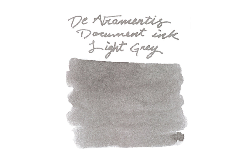 De Atramentis Document Ink Light Grey - Ink Sample